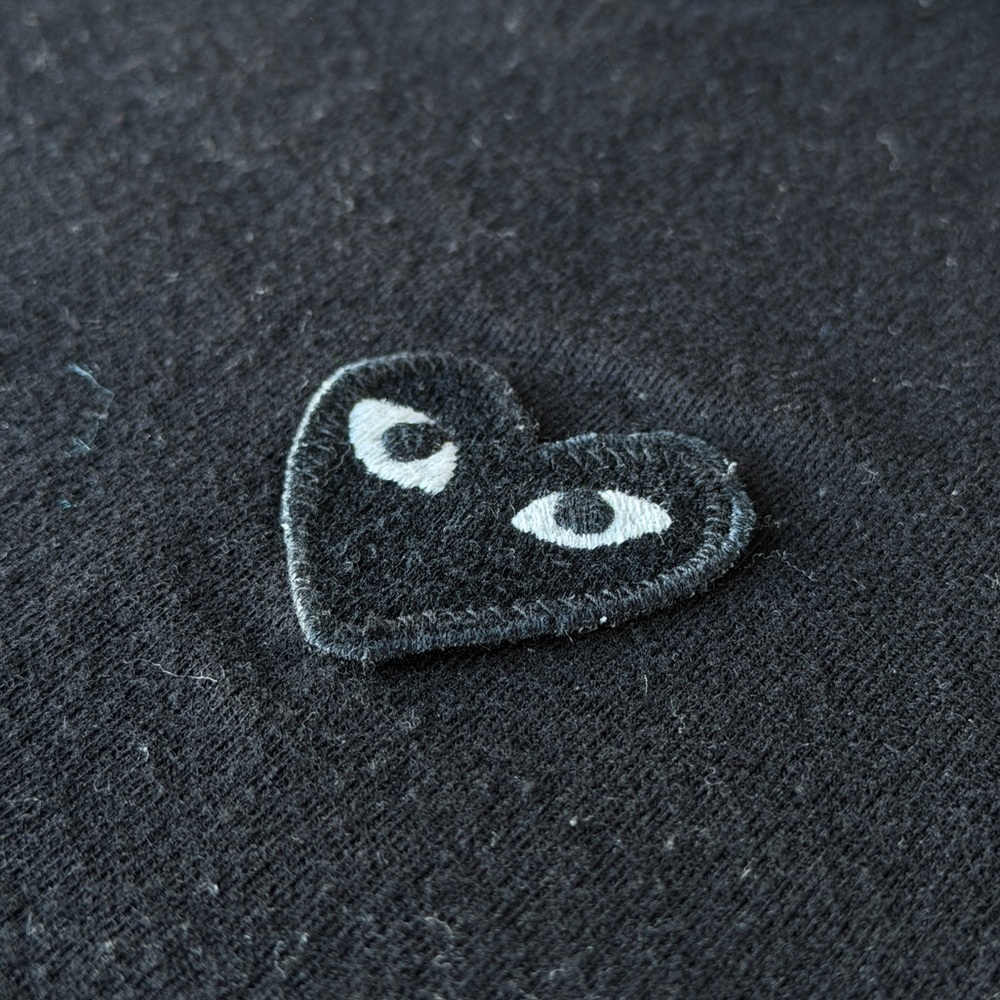 Comme Des Garçons Black Heart Patch Tee